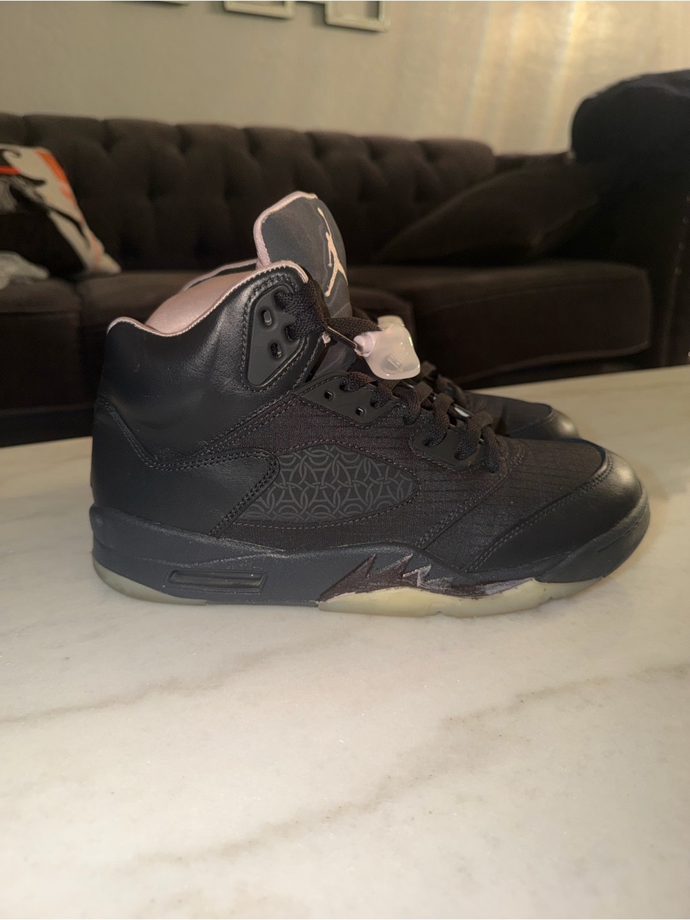 Nike Air Jordan 5 Retro PSG Paris Saint Germain Off Noir Men size 8.5